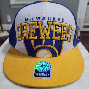 Milwaukee Brewers Vintage Style Snapback Hat